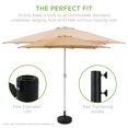 thumbnail image 6 of Best Choice Products Fillable Plastic Patio Umbrella Base Stand, Pole Holder w/ 2 Adjustment Knobs, Faux Wicker Pattern, 6 of 9