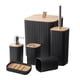 thumbnail image 3 of Dispensador de jabón para bote de basura, Set de accesorios de baño resistentes, decorativos simples, jabonera para Hotel, restaurantes y baño, 6 Negro, 3 of 9