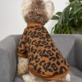 thumbnail image 5 of Walbest Pet Dog Cat Clothes, Leopard Print Puppy Cat Cotton Vest Clothing Apparel Breathable Winter Harness Costumes for Small Dogs, 5 of 7