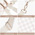 thumbnail image 4 of Riñonera Bandolera de Nylon a Cuadros Beige 31x14x22 cm, 4 of 6