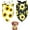 Sunflower, variant on Halloween Dog Bandanas 2 Pack,Black Pumpkin Pink Flower Ghost Reversible Adjustable Triangle Pet Scarves for Boy and Girl,Holiday Witchy Dog Bandana for Small Medium Large Dogs(Medium)