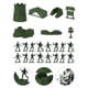 thumbnail image 3 of 100 piezas de figuras de soldados, juguetes, moldes de soldados, kit de modelos de plástico para juegos de guerra militares, 3 of 5