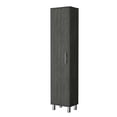 thumbnail image 3 of Miekor Furniture Smokey Oak 3 Broom Hangers Tall Storage Cabinet 95572, 3 of 7