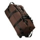 thumbnail image 5 of Mochila de bolsas de lona con ruedas. Marrón, 5 of 10