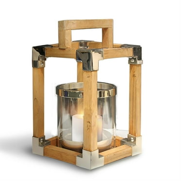 Anywhere Fireplace - Southampton Teak Wood Lantern (16″)