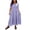 Purple, variant on Horkkom Maxi Dresses for Women Plus Size Summer Short Sleeve Tiered Dress Casual Loose Beach Long Dresses XXL