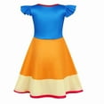 thumbnail image 6 of Benylion Girls Snow Princess Dress 5-6T - World Book Day Role Play Costume with Accessories Fairy Tale Costume for Holiday & Birthday Party Outfit, 6 of 6