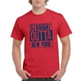 thumbnail image 4 of Straight Outta New York - New York Football T Shirt - Small - Red, 4 of 6