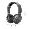 thumbnail image 3 of RBCKVXZ Wireless Headphones Bluetooth Earphone HIFI Stereo Headset BASS Mode Gaming Earbuds Over The Ear Headphone Birthday Gifts, Gray, 3 of 9