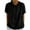 Black, variant on Womens Summer Tops Collared Short Sleeve Womens Blouses Hollow out Solid Casual Beach Shirt