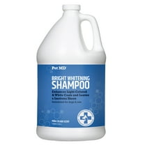 Pet MD Bright Whitening Shampoo for Dogs & Cats - Colloidal Oatmeal Moisturizes and Restores Dry Fur - Professional Dog Shampoo Gallon - Tearless Grooming Formula for Puppies & Kittens