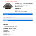 thumbnail image 2 of Rear Brake Rotor - Compatible with 1999 - 2004 Ford F-550 Super Duty - Raybestos, 2 of 2