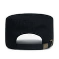 thumbnail image 4 of Spring Summer Breathable Cotton Army Hat Baseball Cap Sun Cap Cadet Hat BLACK, 4 of 8
