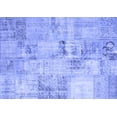 thumbnail image 1 of Ahgly Company Machine Washable Indoor Rectangle Patchwork Blue Transitional Area Rugs, 5' x 8', 1 of 4