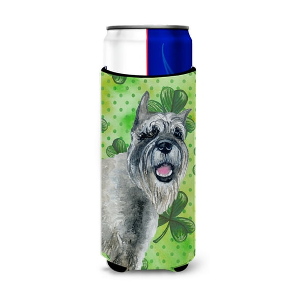 Carolines Treasures BB9836MUK Schnauzer St Patricks Michelob Ultra Hugger for slim cans  Slim Can multicolor