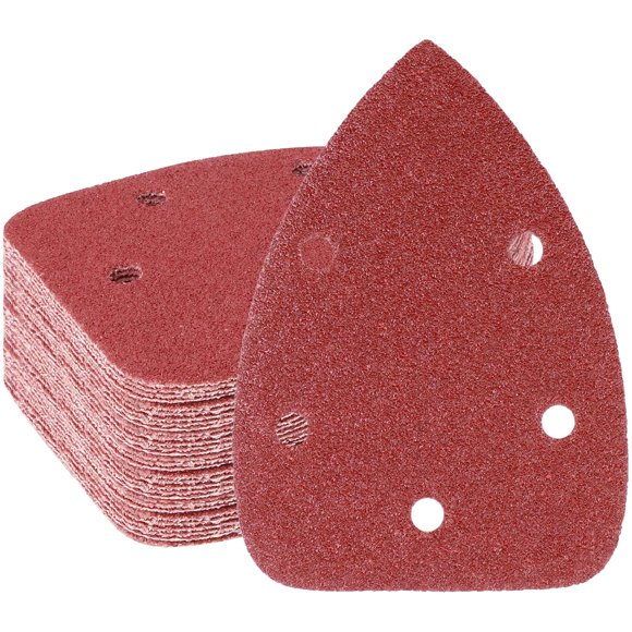 shiyou-30pcs 140mm 40 Grit Alumina Coarse Mouse Sander Sandpaper with Velcro Backing for Wood & Metal Mouse Sander