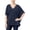 Bleu - intrepidblue, variante sur JM Collection Poncho pour Femmes, Orange, Petit