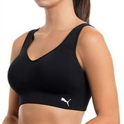 Puma Womens Sports Bra 2 Pack Seamless Removable Cups Size: S, Color: Black/Grey