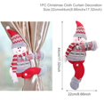 thumbnail image 1 of Adorno de muñeco con hebilla para cortina navideña de Papá Noel y alce, decoración navideña para el hogar, regalos navideños de 2023, Navidad, Año Nuevo 2024, 1 of 5