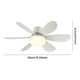 thumbnail image 2 of Ventilador Techo Decorativo Moderno E26/E27 Base 3 Velocidades Del Dimmable Con Control Remoto para La Sala Estar, 2 of 9