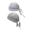 thumbnail image 1 of Forro para casco, hip hop, de secado rápido, sombreros piratas, bandanas, gorros, pañuelos para la cabeza Blanco Gris Claro, 1 of 5