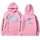 thumbnail image 1 of Moonsky Sudadera con capucha de moda para mujer de la cantante pop Dem/0n HUNTR/X con jersey corto, suave y cómoda, top de manga larga para uso informal en primavera, otoño e invierno. (Rosa S), 1 of 5