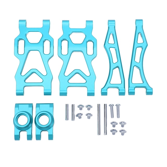 Kit de brazo oscilante RC Brazo de suspensión superior inferior trasero de aleación de aluminio con piezas de mejora de copa de eje trasero para SCY 16101PRO 16102 1/16 Accesorios de coche RC Azul