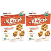 2 PACK | Innofoods Organic Coconut Keto Clusters, 16 oz