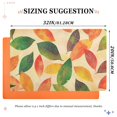 thumbnail image 6 of Yayeee Doormat for Indoor Entrance 32" x 20" Non Slippery Floor Rug, Green Retro Autumn Leaves, 6 of 8