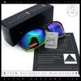 thumbnail image 7 of SA106 Sport Wrap Sunglasses UV400 Mirror Lens Lightweight Active Eyewear Black Blue Frame - Blue Mirror Lens, 7 of 7
