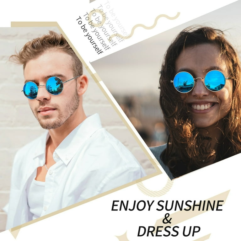Joopin Funky Groovy Retro Round Polarized Sunglasses, Small Joopin Funky Groovy Retro Round Polarized Sunglasses, Small