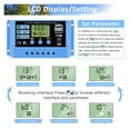 thumbnail image 2 of 30A 20A 10A Solar Charge Controller 12V 24V Auto Solar Panel PV LCD Controller For Lead-Acid Battery, Lithium Battery Dual USB ,Easy to Installation, 2 of 6