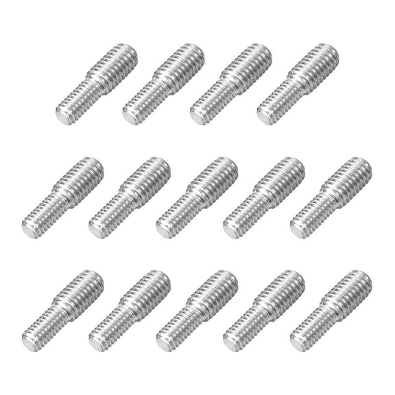 Uxcell 14Pack M4x10mm to M5x10mm Double End Threaded Stud 304 Stainless Steel Rods