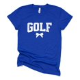 thumbnail image 4 of Distressed Golf Coquette Bow Shirt for Women and Teens Girly Graphic Tee for Golfer Vintage Royal Shirt Adult Large, 4 of 4