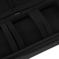 thumbnail image 4 of Estuche Rígido de Viaje para Relojes con 5 Ranuras, Almacenamiento y Organizador para Hombres y Mujeres, con Almohada Protectora y Cremallera, Negro, 4 of 4
