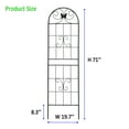 thumbnail image 4 of Heavy Duty Rustproof Black Iron Garden Trellis 2 Pack  71" x 19.7" For Potted Plant Support & Climbing Vines, 4 of 18