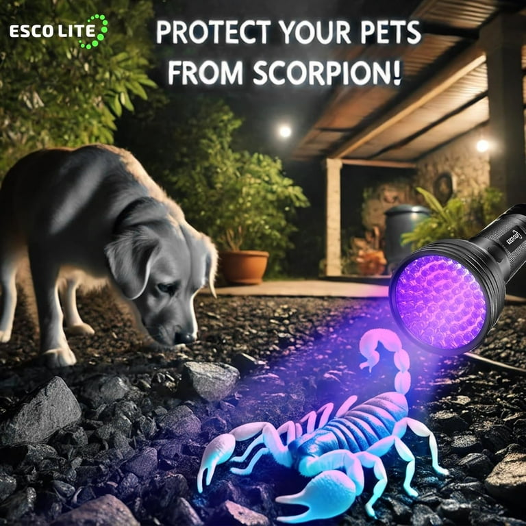 Escolite UV Flashlight Black Light, 51 LED, Ultraviolet Escolite UV Flashlight Black Light, 51 LED, Ultraviolet