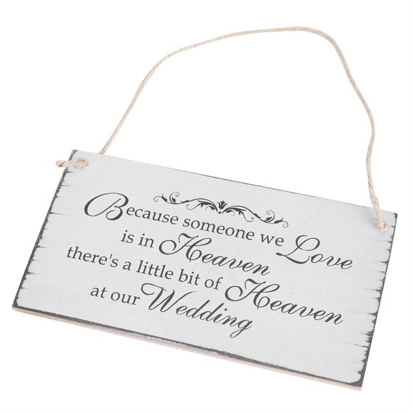 Wooden Memorial Plaque Board, Hanging Sign, Reminder Plaque Personalized Gifts Wedding for Groom Bride
