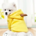 thumbnail image 5 of Cute Fruit Dog Clothes for Small Dogs hoodies Warm Fleece Pet Clothing Puppy Costume Coat for French Chihuahua Jacket Suit Yellow L, 5 of 5