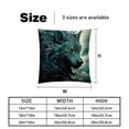 thumbnail image 5 of Wolf Velvet Throw Pillow Covers with Unique Patterns - Set of 2 Throw Pillow Inserts Included for Home Decor, 16x16, 18x18, 20x20 Inches, 5 of 6