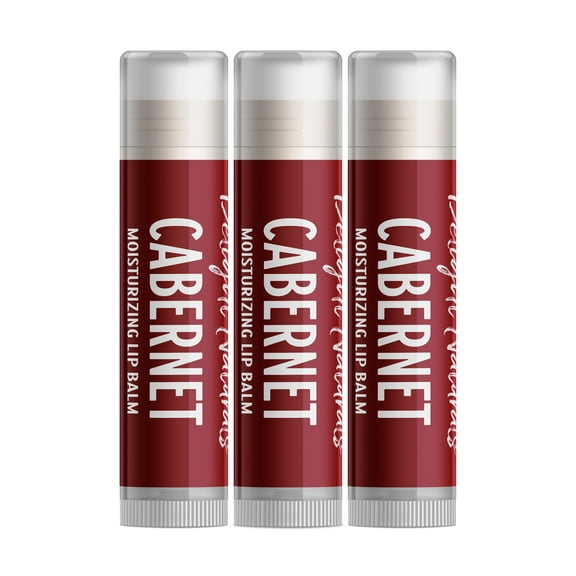 Delight Naturals Cabernet Wine Lip Balm - 3 Pack