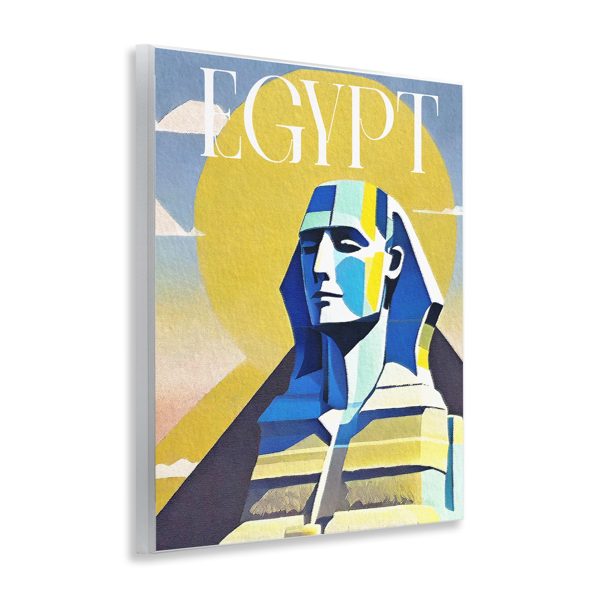 Stupell Industries Egypt Sphinx Landmark Buildings & Architecture Painting Unframed Art Print Wall Art, 11 x 14