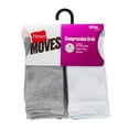 thumbnail image 2 of Hanes Women's Cushioned Crew Socks, Moves, 10-Pack, Size 5-9, 2 of 5