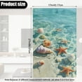 thumbnail image 3 of COEQINE PU Leather Recliner Headrest Protector Furniture Slipcover Anti-Slip Head Rest Covers with Adhesive Backed Hook and Loop Straps for Coastal Decor, 17x27 Inch, Starfish Conch Beach, 2 Pieces, 3 of 7