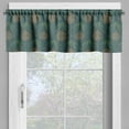 thumbnail image 4 of Ambesonne Folk Art Valance & Curtain, Eastern Ethnic Forms Motif, 55"x45", Ivory Teal and Tan, 4 of 6