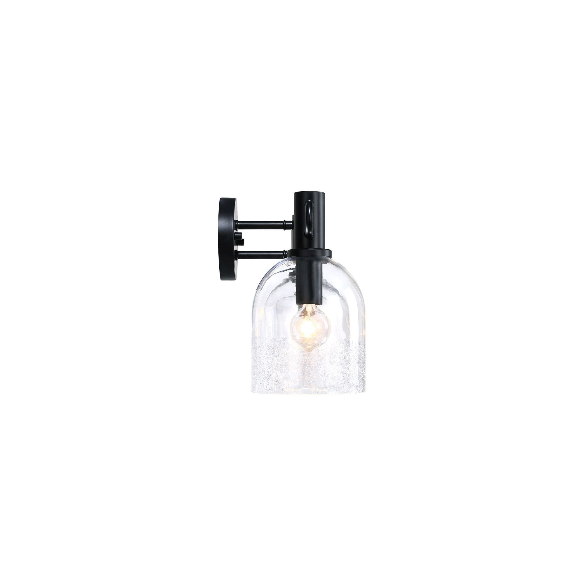 Astra 24 in. 3-Light Matte Black Vanity Wall Light for Bathrooms