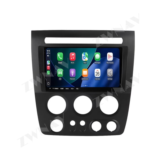 ZWNAV 9.66 inch Android 15 Car Radio for Hummer H3 2005-2009 Navigation GPS Multimedia Video Player Stereo wireless Carplay Auto 4G