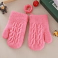 thumbnail image 2 of Gants pour Enfants Double Couche Doux Épais Tricot Extérieur, 2 of 8
