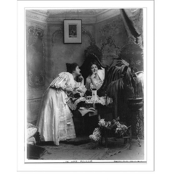 Historic Print, In her boudoir, 16" x 20"