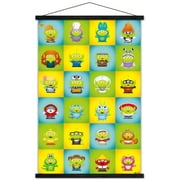 Disney Pixar - Aliens Group Wall Poster with Wooden Magnetic Frame, 22.375" x 34"